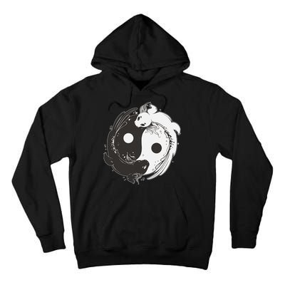 Yin Yang Axolotls  Zen Axolotl Meditation Yoga   Tall Hoodie