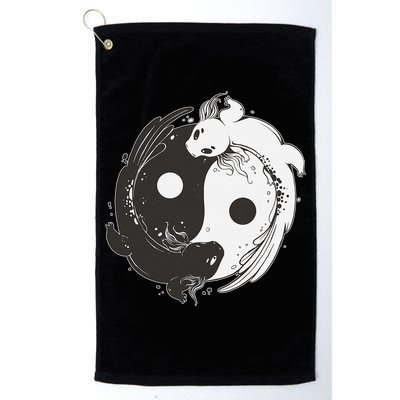 Yin Yang Axolotls  Zen Axolotl Meditation Yoga   Golf Towel