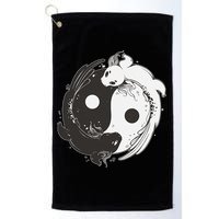 Yin Yang Axolotls  Zen Axolotl Meditation Yoga   Golf Towel