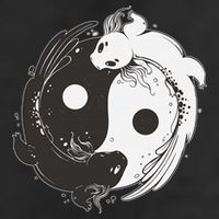 Yin Yang Axolotls  Zen Axolotl Meditation Yoga   Golf Towel