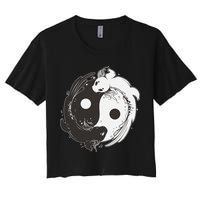 Yin Yang Axolotls  Zen Axolotl Meditation Yoga   Crop Top
