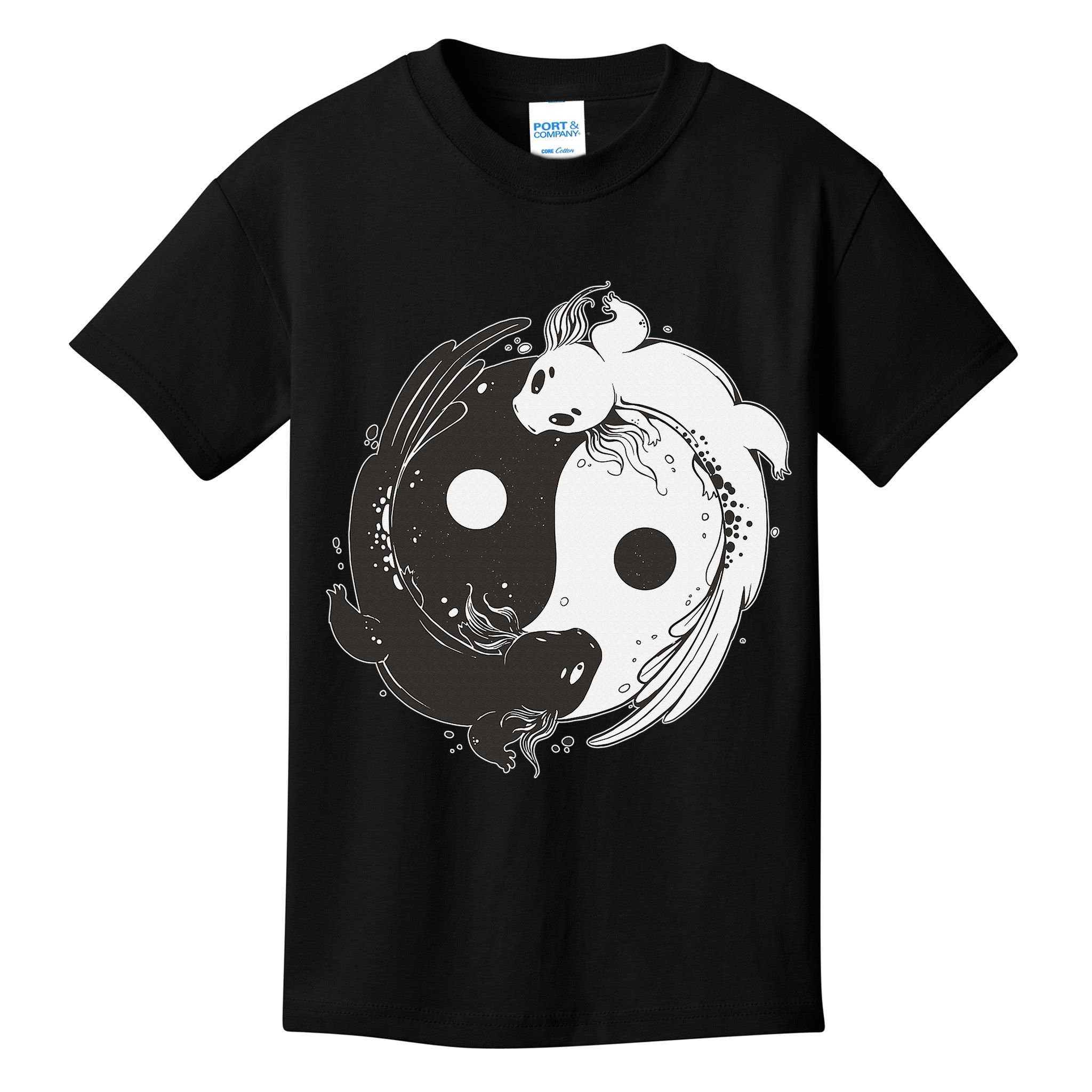 Yin Yang Axolotls  Zen Axolotl Meditation Yoga   Kids T-Shirt