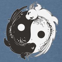 Yin Yang Axolotls  Zen Axolotl Meditation Yoga   Garment-Dyed Sweatshirt