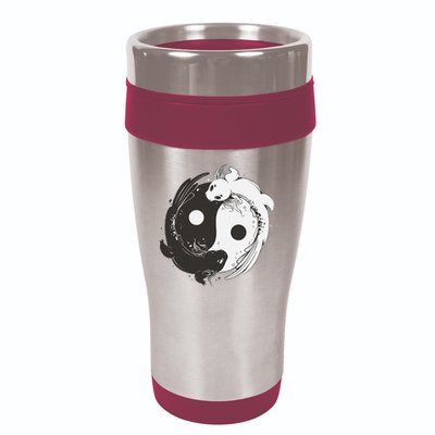 Yin Yang Axolotls  Zen Axolotl Meditation Yoga   16oz Travel Tumbler