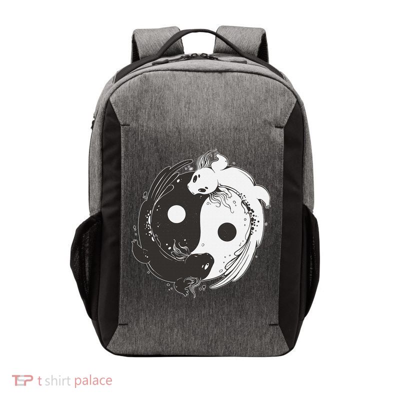 Yin Yang Axolotls  Zen Axolotl Meditation Yoga   Vector Backpack