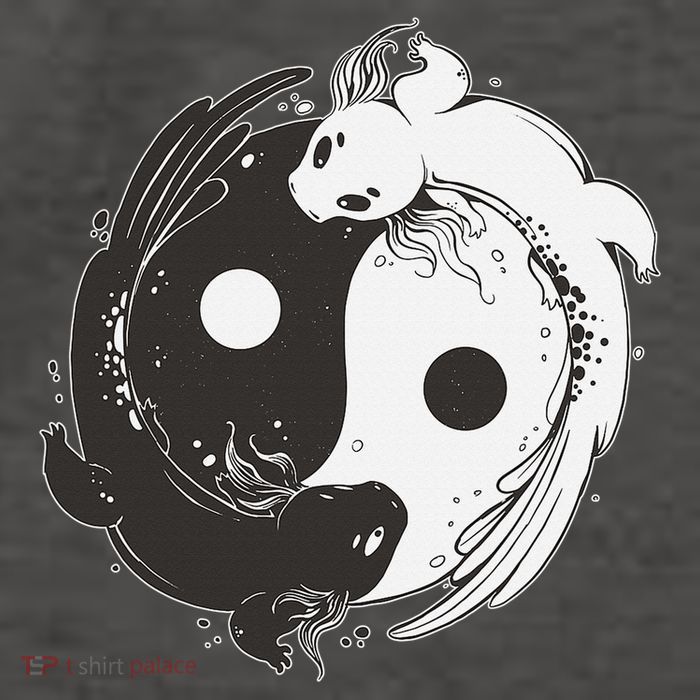 Yin Yang Axolotls  Zen Axolotl Meditation Yoga   Vector Backpack