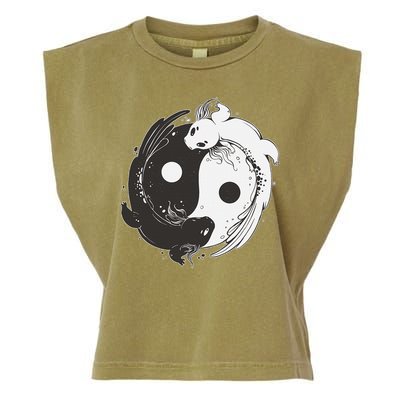Yin Yang Axolotls  Zen Axolotl Meditation Yoga   Garment-Dyed Women's Muscle Tee