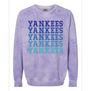 Y.Ankees Colorblast Crewneck Sweatshirt