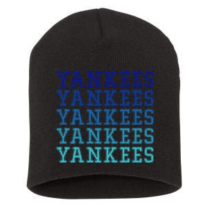 Y.Ankees Short Acrylic Beanie