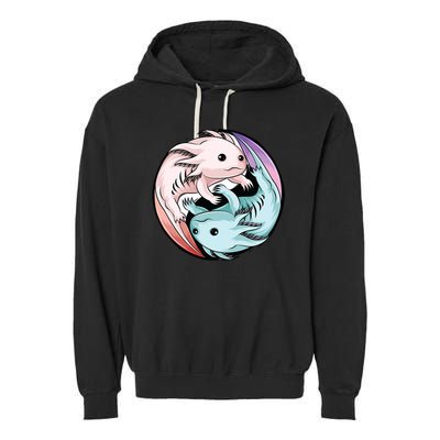 Ying Yang Axolotls Garment-Dyed Fleece Hoodie