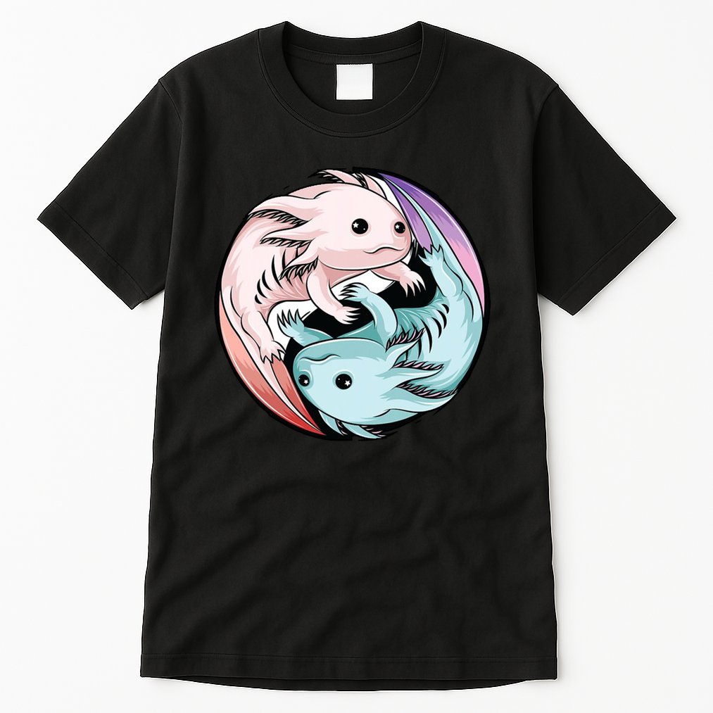 Ying Yang Axolotls Tall T-Shirt