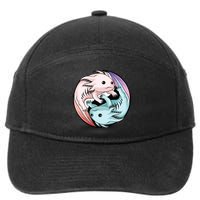 Ying Yang Axolotls 7-Panel Snapback Hat