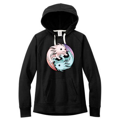 Ying Yang Axolotls Women's Fleece Hoodie