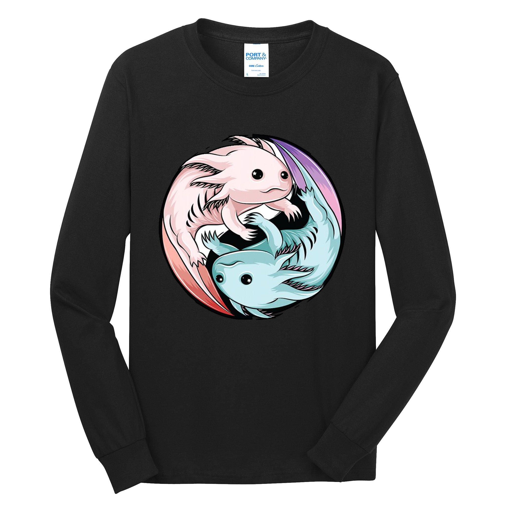 Ying Yang Axolotls Tall Long Sleeve T-Shirt