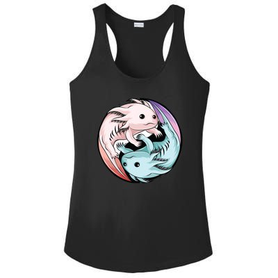 Ying Yang Axolotls Ladies PosiCharge Competitor Racerback Tank