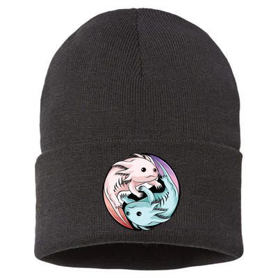 Ying Yang Axolotls Sustainable Knit Beanie