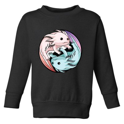 Ying Yang Axolotls Toddler Sweatshirt