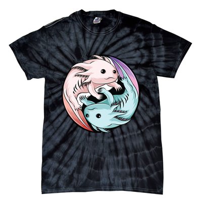 Ying Yang Axolotls Tie-Dye T-Shirt