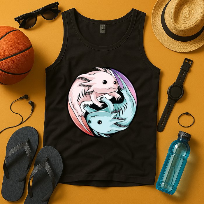 Ying Yang Axolotls Tank Top
