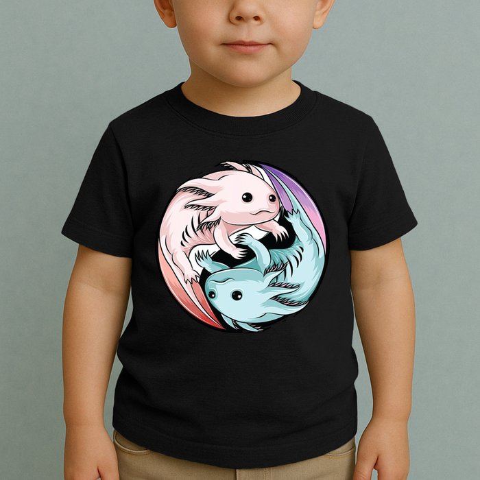 Ying Yang Axolotls Toddler T-Shirt