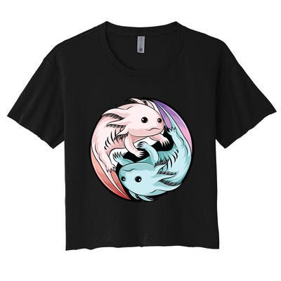 Ying Yang Axolotls Crop Top