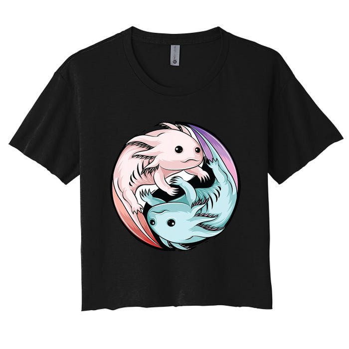 Ying Yang Axolotls Crop Top