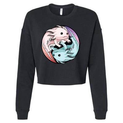 Ying Yang Axolotls Cropped Pullover Crew