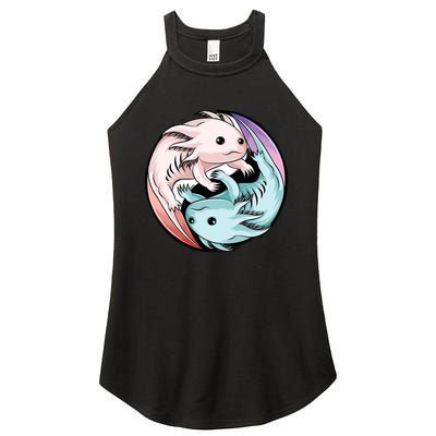 Ying Yang Axolotls Women's Perfect Tri Rocker Tank