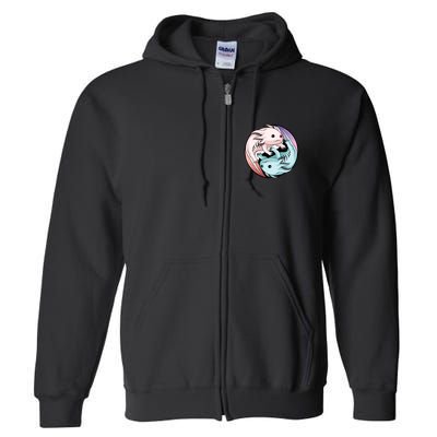 Ying Yang Axolotls Full Zip Hoodie