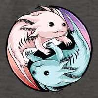 Ying Yang Axolotls Vector Backpack