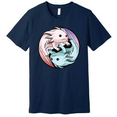 Ying Yang Axolotls Premium T-Shirt