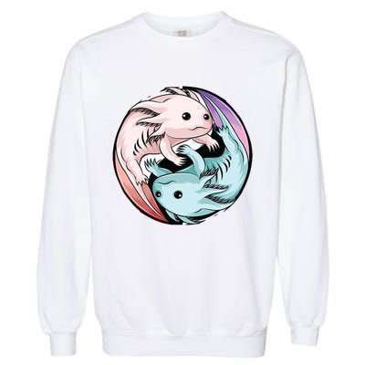 Ying Yang Axolotls Garment-Dyed Sweatshirt