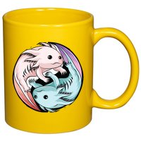 Ying Yang Axolotls 11oz C Handle Ceramic Mug