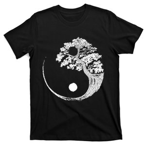 Yin Yang Bonsai Tree Japanese Buddhist Zen Gift T-Shirt