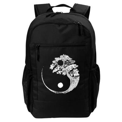 Yin Yang Bonsai Tree Japanese Buddhist Zen Gift Daily Commute Backpack