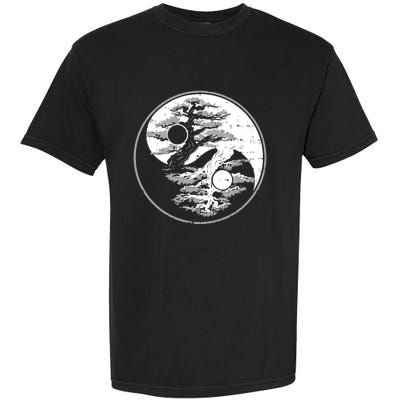 Yin Yang Bonsai Tree Spiritual Enso Circle Yoga Gift Idea Gift Garment-Dyed Heavyweight T-Shirt