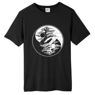 Yin Yang Bonsai Tree Spiritual Enso Circle Yoga Gift Idea Gift Tall Fusion ChromaSoft Performance T-Shirt