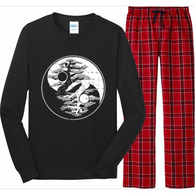 Yin Yang Bonsai Tree Spiritual Enso Circle Yoga Gift Idea Gift Long Sleeve Pajama Set