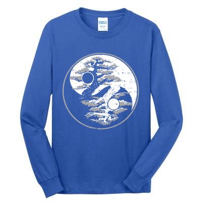 Yin Yang Bonsai Tree Spiritual Enso Circle Yoga Gift Idea Gift Tall Long Sleeve T-Shirt