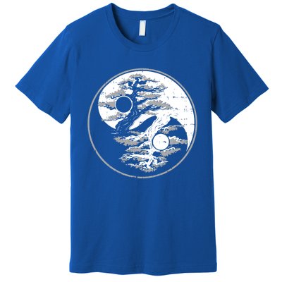 Yin Yang Bonsai Tree Spiritual Enso Circle Yoga Gift Idea Gift Premium T-Shirt