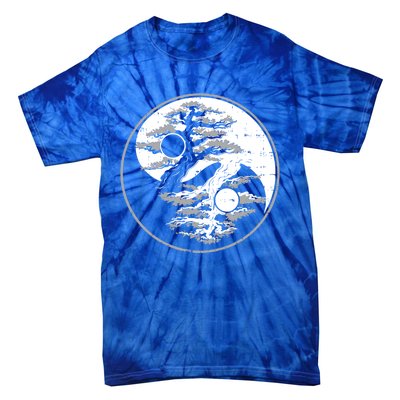 Yin Yang Bonsai Tree Spiritual Enso Circle Yoga Gift Idea Gift Tie-Dye T-Shirt