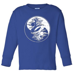 Yin Yang Bonsai Tree Spiritual Enso Circle Yoga Gift Idea Gift Toddler Long Sleeve Shirt