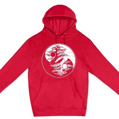 Yin Yang Bonsai Tree Spiritual Enso Circle Yoga Gift Idea Gift Premium Pullover Hoodie