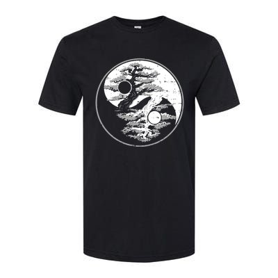 Yin Yang Bonsai Tree Spiritual Enso Circle Yoga Gift Idea Gift Softstyle CVC T-Shirt