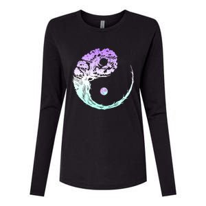 Yin Yang Bonsai Tree Japanese Gardening Zen Buddhist Funny Gift Womens Cotton Relaxed Long Sleeve T-Shirt