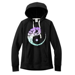 Yin Yang Bonsai Tree Japanese Gardening Zen Buddhist Funny Gift Women's Fleece Hoodie