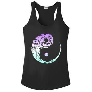 Yin Yang Bonsai Tree Japanese Gardening Zen Buddhist Funny Gift Ladies PosiCharge Competitor Racerback Tank