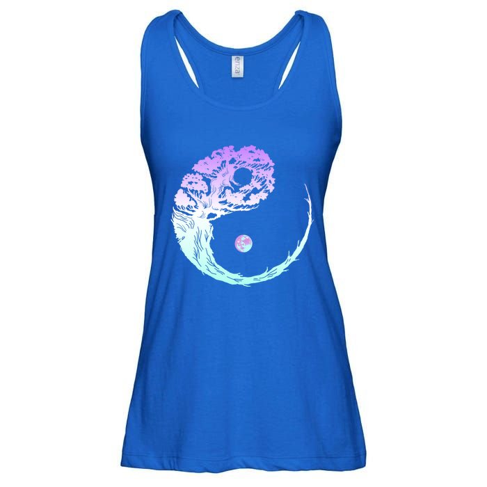 Yin Yang Bonsai Tree Japanese Gardening Zen Buddhist Funny Gift Ladies Essential Flowy Tank