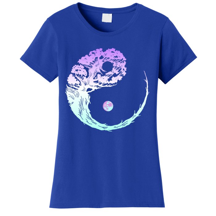 Yin Yang Bonsai Tree Japanese Gardening Zen Buddhist Funny Gift Women's T-Shirt