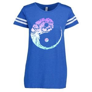 Yin Yang Bonsai Tree Japanese Gardening Zen Buddhist Funny Gift Enza Ladies Jersey Football T-Shirt